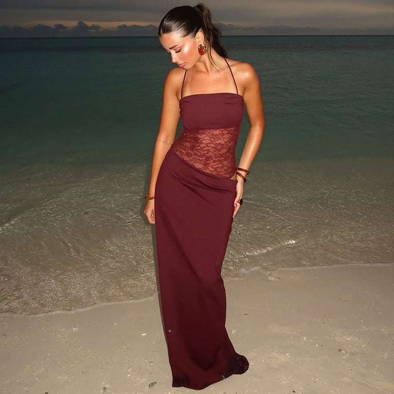 ARIELLA SPITZENKLEID MIT RÜCKENDETAIL – BODENLANG 2