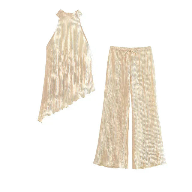 NAYLA – ASYMMETRISCHES ZWEITEILER-SET MIT ONE-SHOULDER UND PLISSEE-ROCK 3