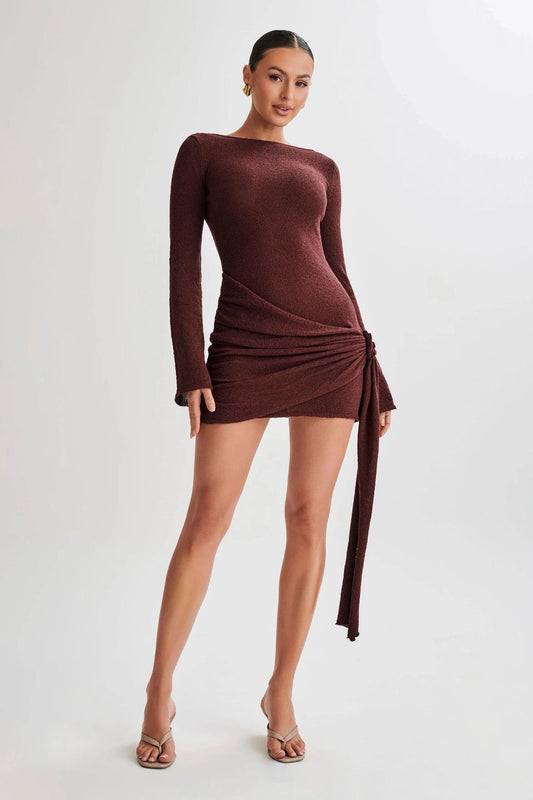 RIRI | LANGÄRMLIGES STICK-MINIKLEID 1