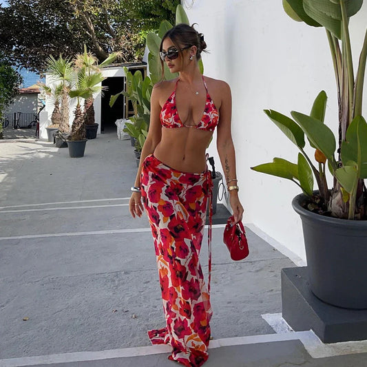 PALOMA – 3-TEILIGES BIKINI-SET MIT BLUMENMUSTER 1