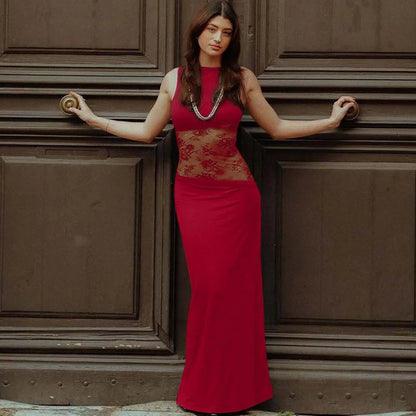 MELINA – SPITZENKLEID MIT TRANSPARENTEN DETAILS IN SCHWARZ 4