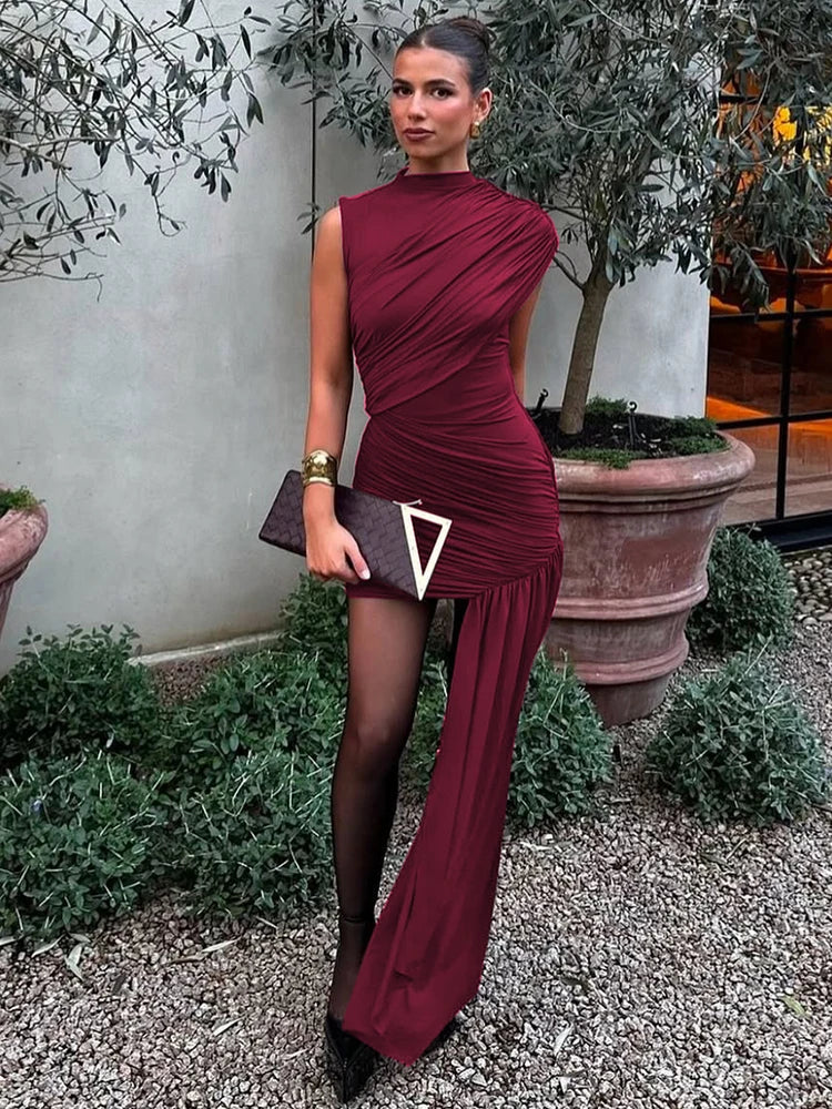 NOELIA – MINIKLEID IN SCHWARZ MIT DRAPIERTEM DESIGN 3