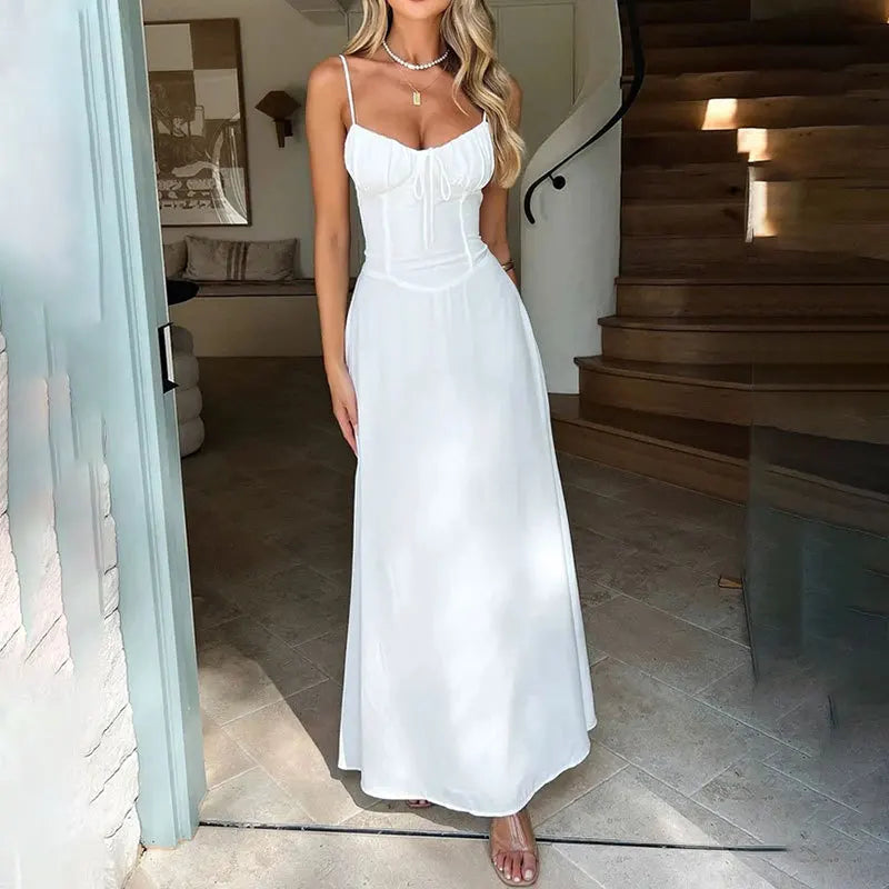 SOLÈA | SOMMERLICHES MAXIKLEID MIT SCHNÜRUNGSDETAIL 6