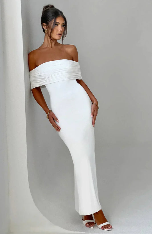 CELINE – OFF-SHOULDER ABENDKLEID 1