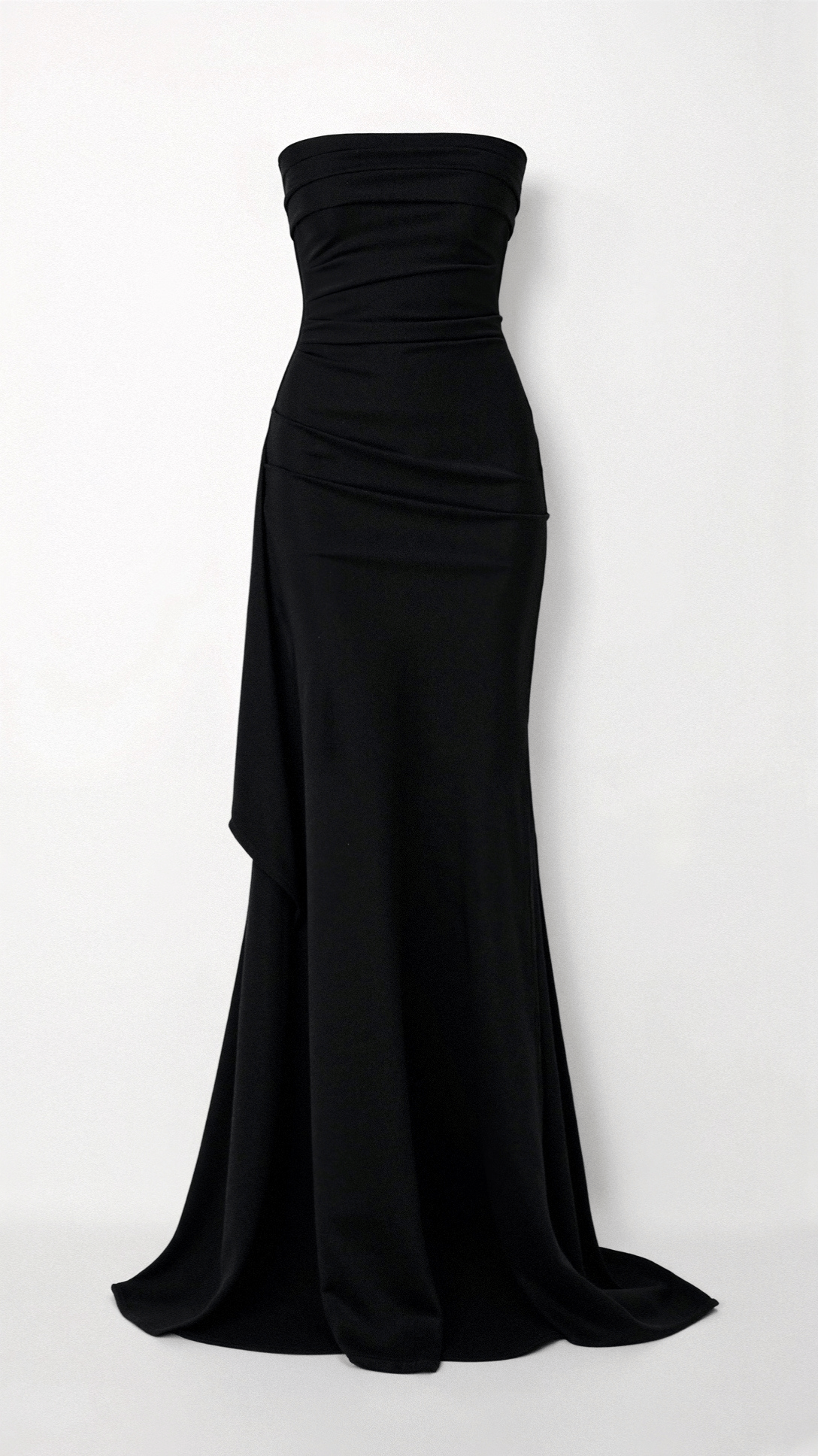 LYNN | SCHWARZES TUBE-ABENDKLEID MIT SCHLITZ 3
